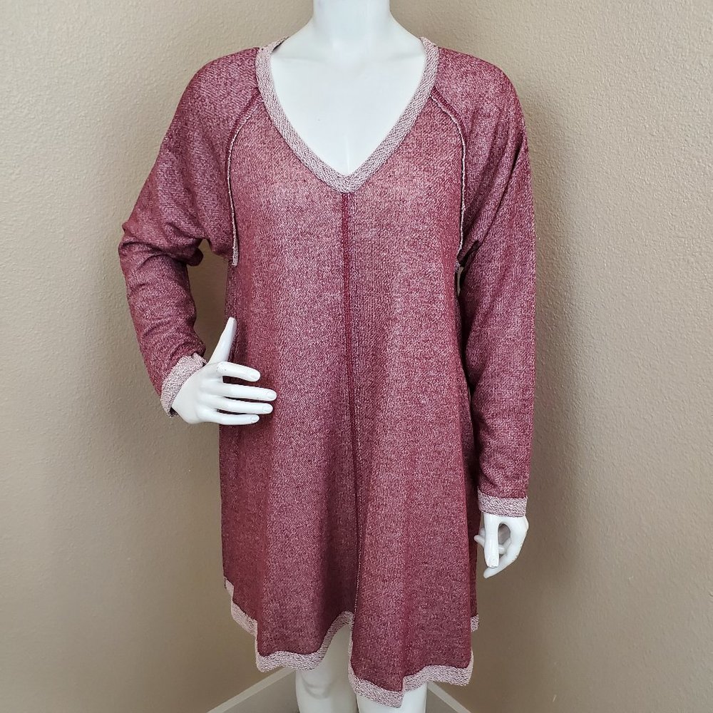 MIRACLE BERRY Sweatshirt Distressed A-line Dress